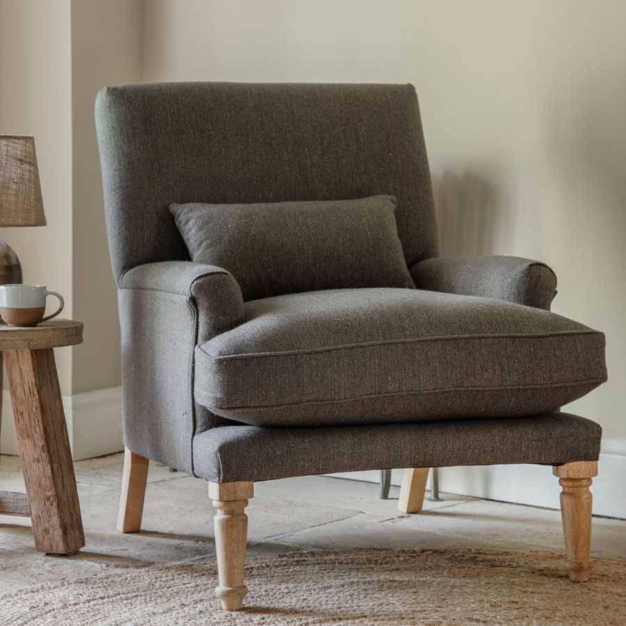 Nkuku Nalla Armchair - Charcoal