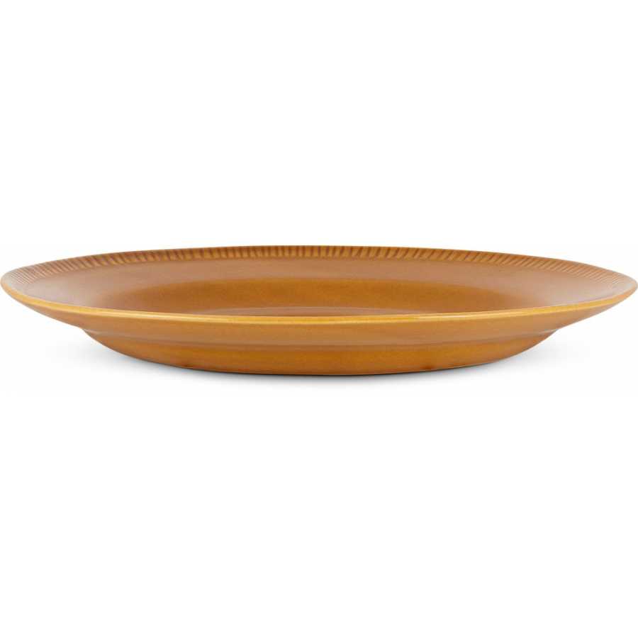 Nkuku Nuwara Plate - Mustard - Large