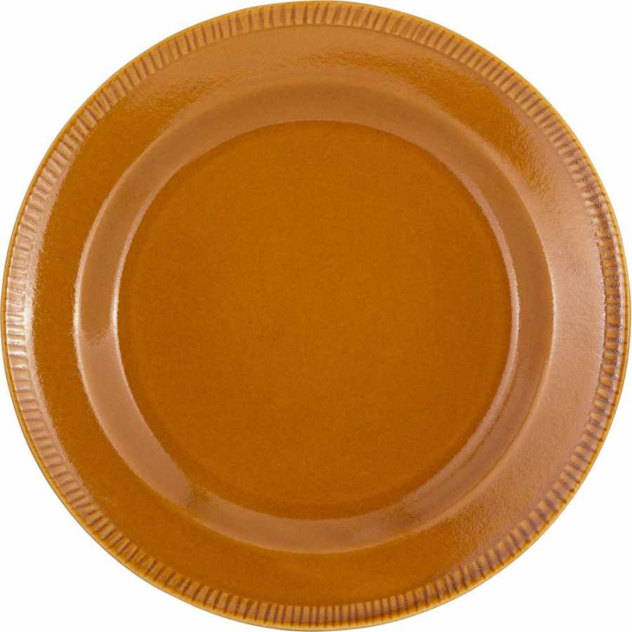 Nkuku Nuwara Plate - Mustard - Large