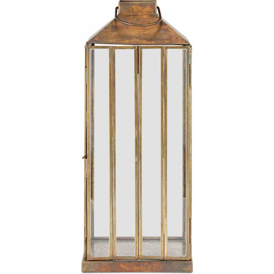 Nkuku Nampo Hurricane Lantern - Aged Antique - Large