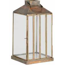 Nkuku Nampo Hurricane Lantern - Aged Antique