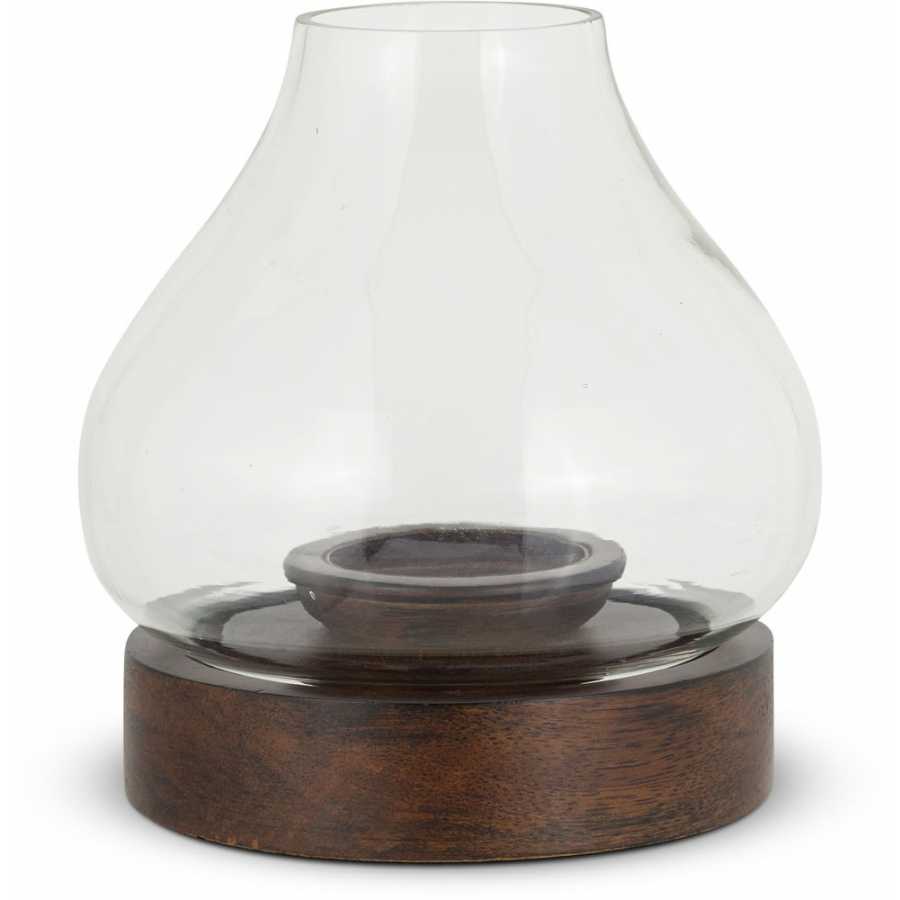 Nkuku Naryla Tealight Holder - Dark Stain