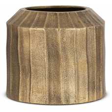 Nkuku Nabara Plant Pot - Antique Brass