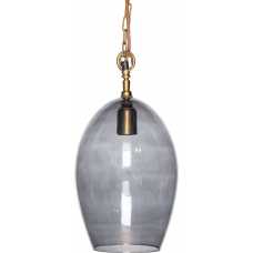 Nkuku Otoro Oval Pendant Light - Smoke