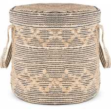 Nkuku Padla Basket - Black & Natural