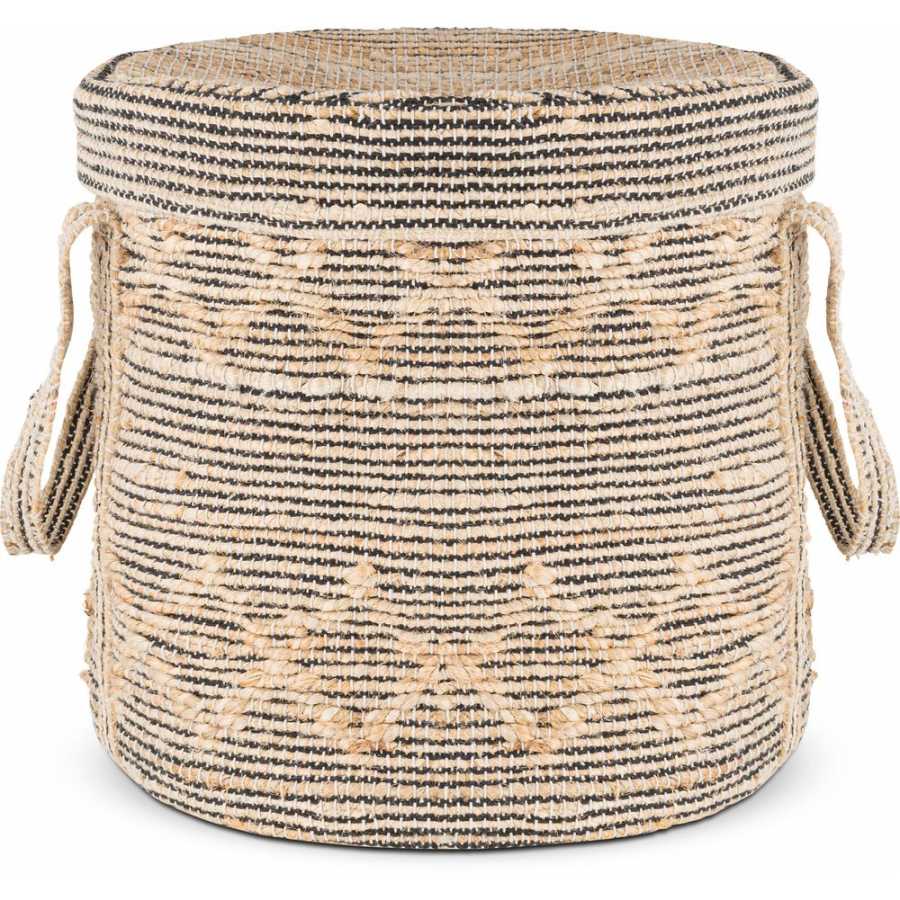 Nkuku Padla Basket - Black & Natural