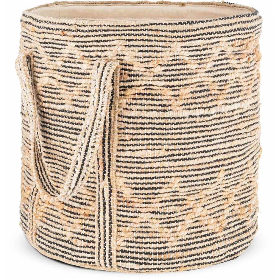 Nkuku Padla Basket - Black & Natural