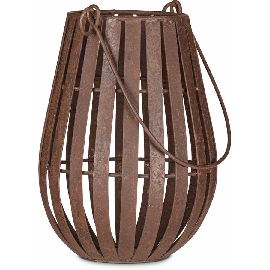 Nkuku Pothos Lantern - Rust - Large