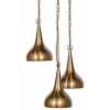 Nkuku Quinn 3 Pendant Light - Antique Brass