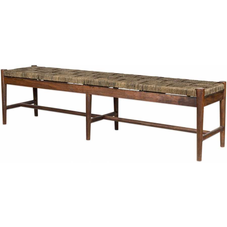 Nkuku Raunak Bench - Walnut - Small