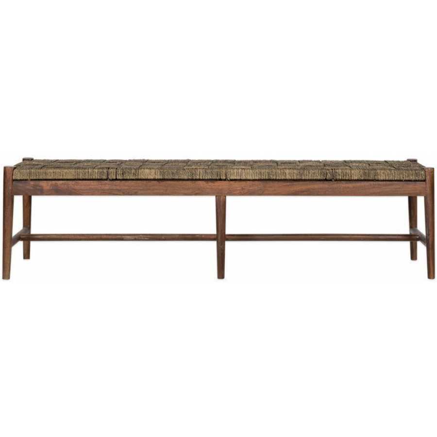 Nkuku Raunak Bench - Walnut - Large