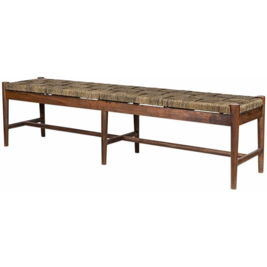 Nkuku Raunak Bench - Walnut - Large