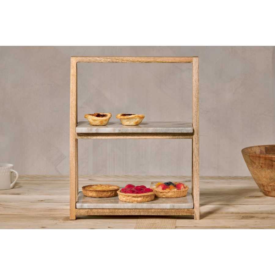 Nkuku Reyna Cake Stand - Brown Marble