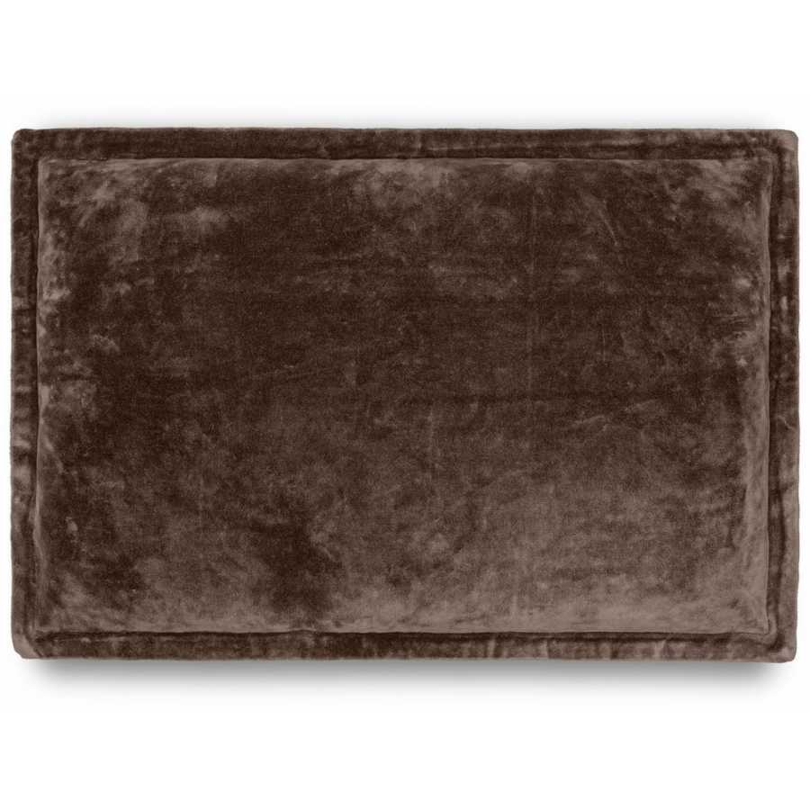 Nkuku Renwal Rectangular Cushion Cover - Brown