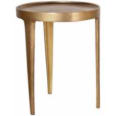 Nkuku Rohia Side Table - Brass