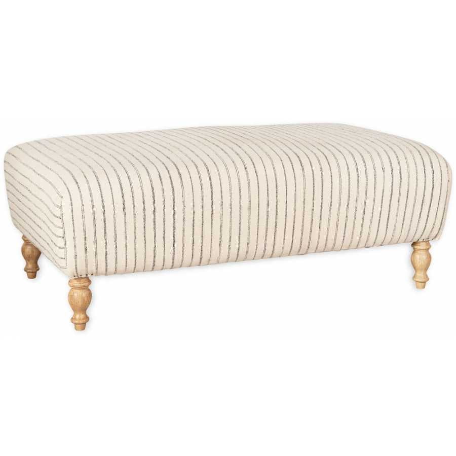 Nkuku Sanja Footstool - Off-White