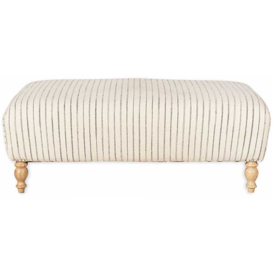 Nkuku Sanja Footstool - Off-White