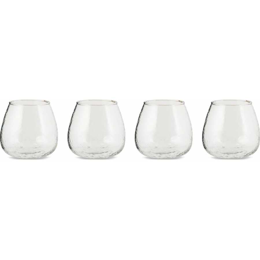 Nkuku Sarda Tumbler Glasses - Set of 4 - Clear