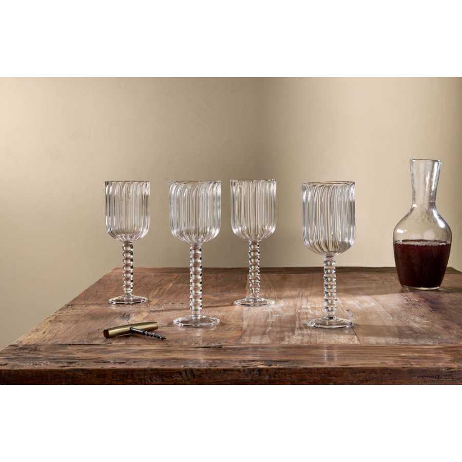 Nkuku Santosa Wine Glasses - Set of 2 - Clear