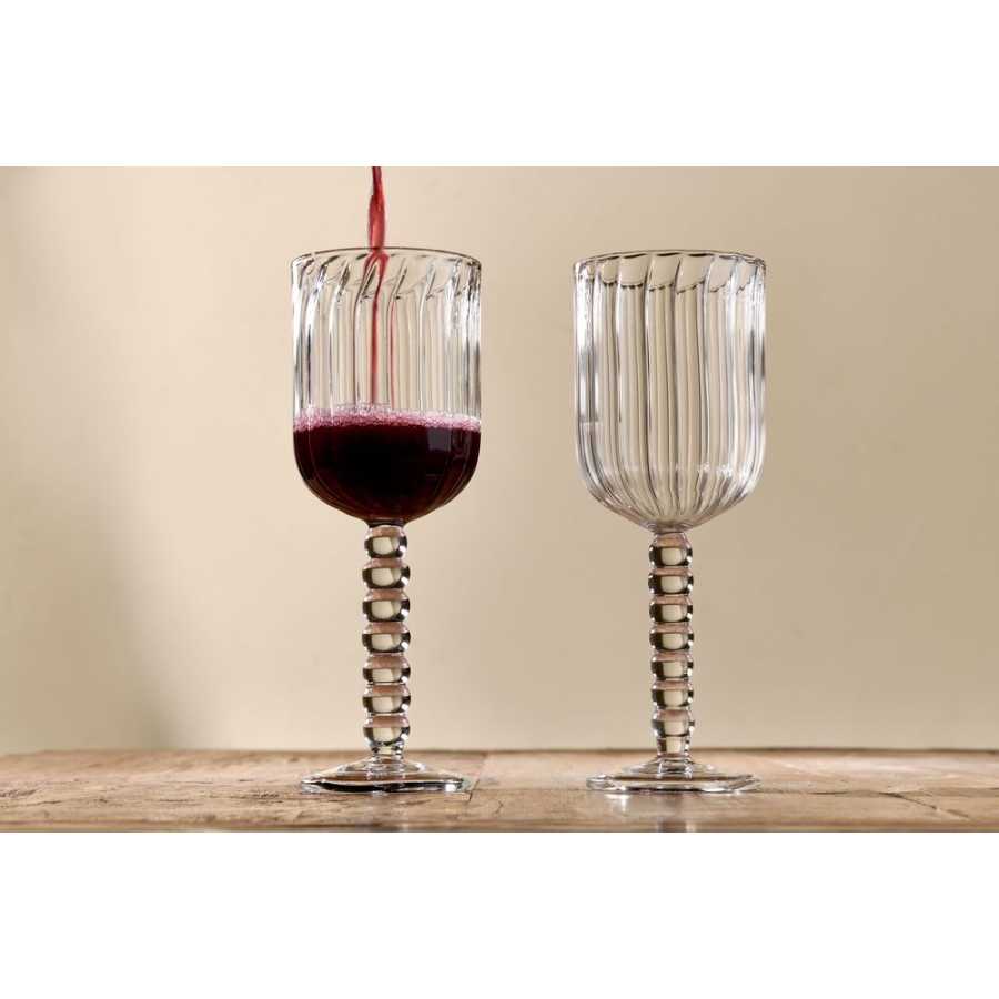 Nkuku Santosa Wine Glasses - Set of 2 - Clear