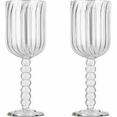 Nkuku Santosa Wine Glasses - Set of 2 - Clear