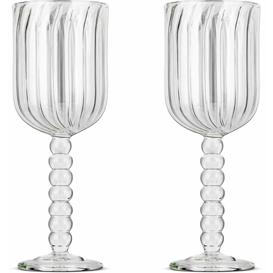 Nkuku Santosa Wine Glasses - Set of 2 - Clear