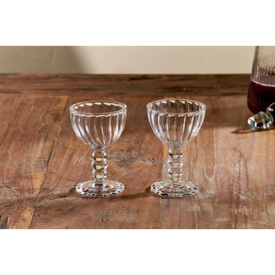 Nkuku Santosa Sherry Glasses - Set of 2 - Clear