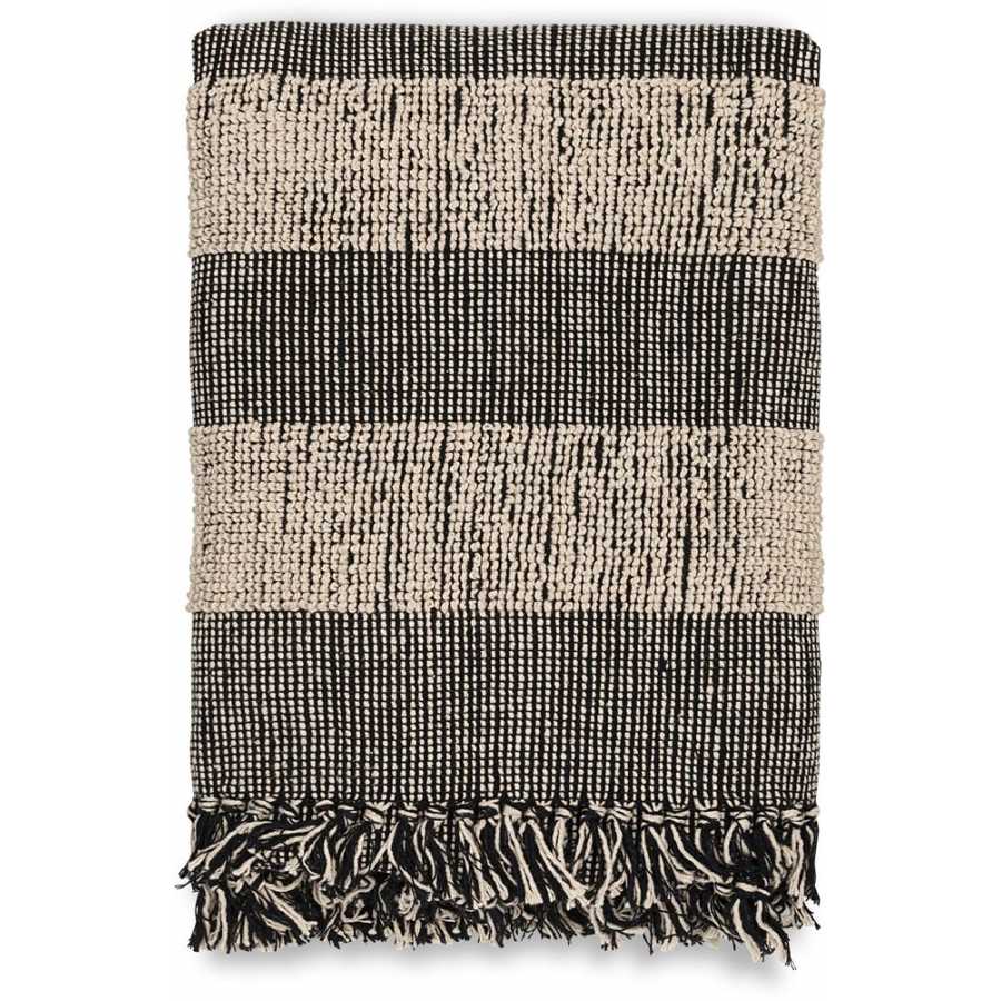 Nkuku Shalena Throw - Black & Off-White