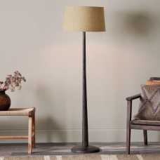 Nkuku Sahar Floor Lamp Base - Dark Stain