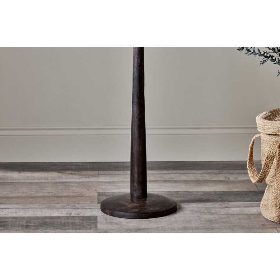 Nkuku Sahar Floor Lamp Base - Dark Stain