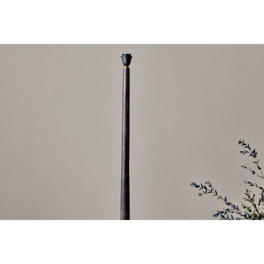 Nkuku Sahar Floor Lamp Base - Dark Stain