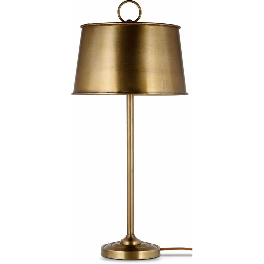 Nkuku Siwan Table Lamp - Antique Brass