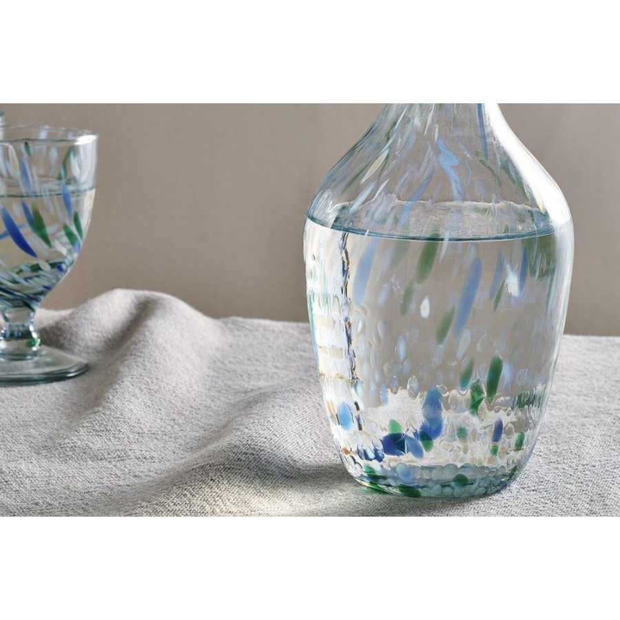 Nkuku Taja Carafe - Sea Blue