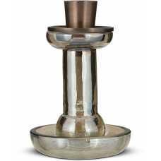 Nkuku Tharad Candlestick - Smoke