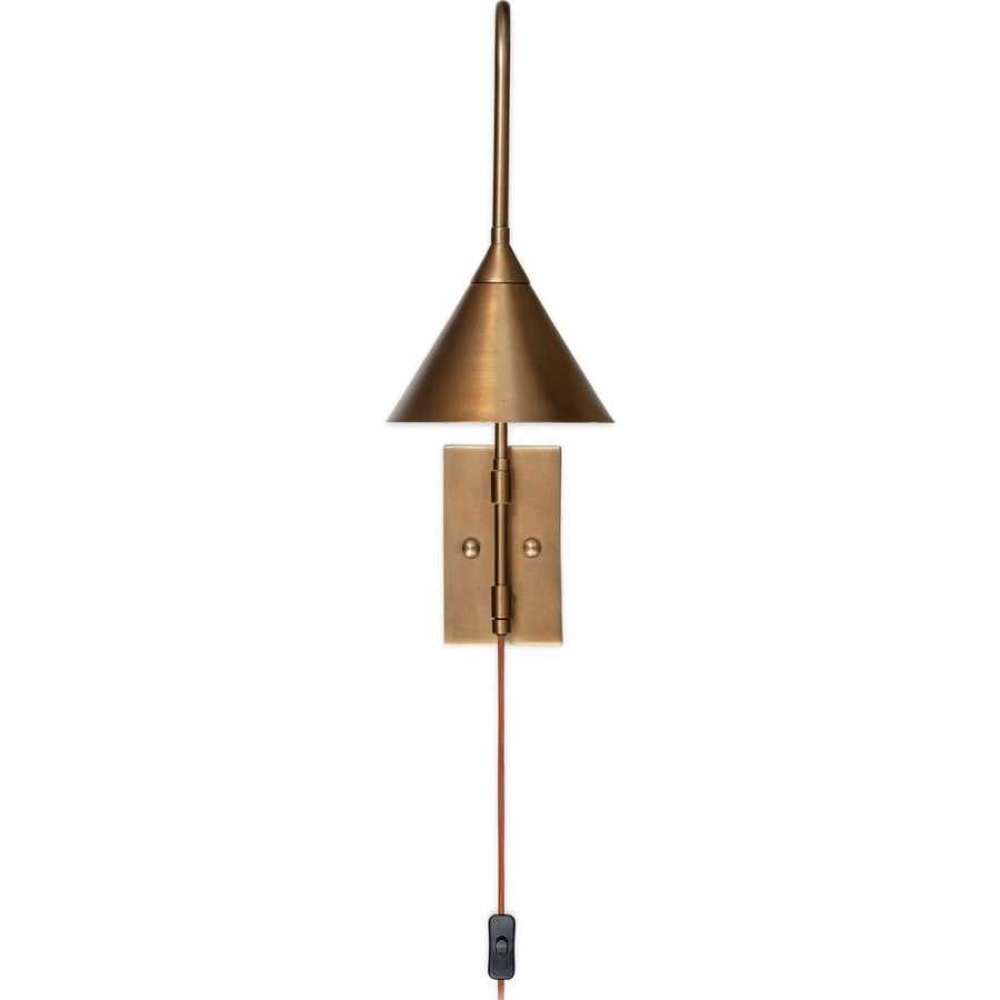 Nkuku Thottam Wall Light - Antique Brass