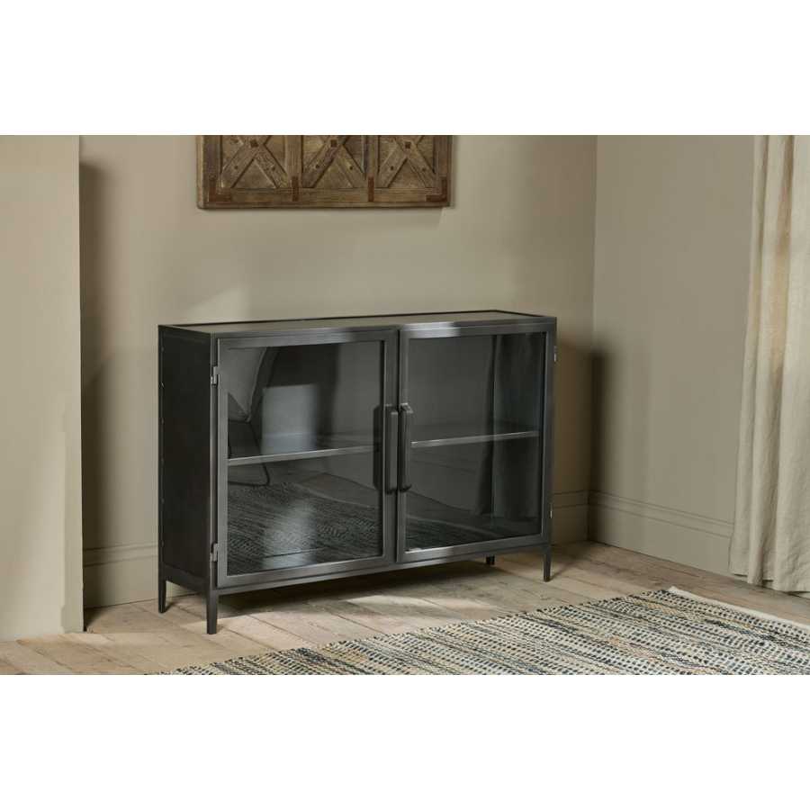 Nkuku Takuas Display Cabinet - Dark Grey