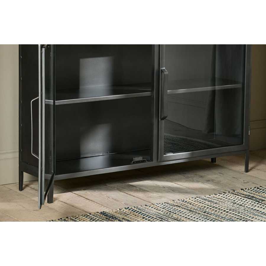 Nkuku Takuas Display Cabinet - Dark Grey