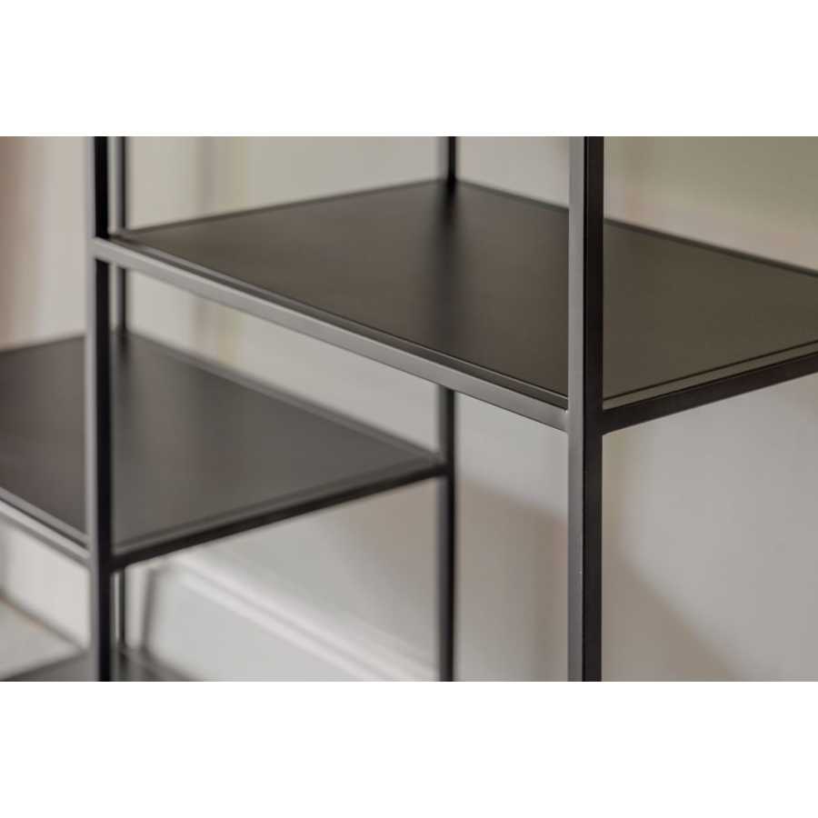 Nkuku Tanvi Wide Shelving Unit - Black