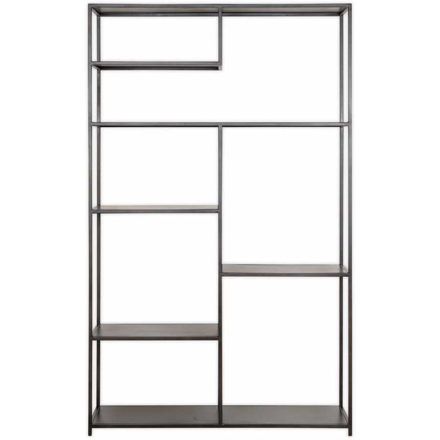 Nkuku Tanvi Wide Shelving Unit - Black