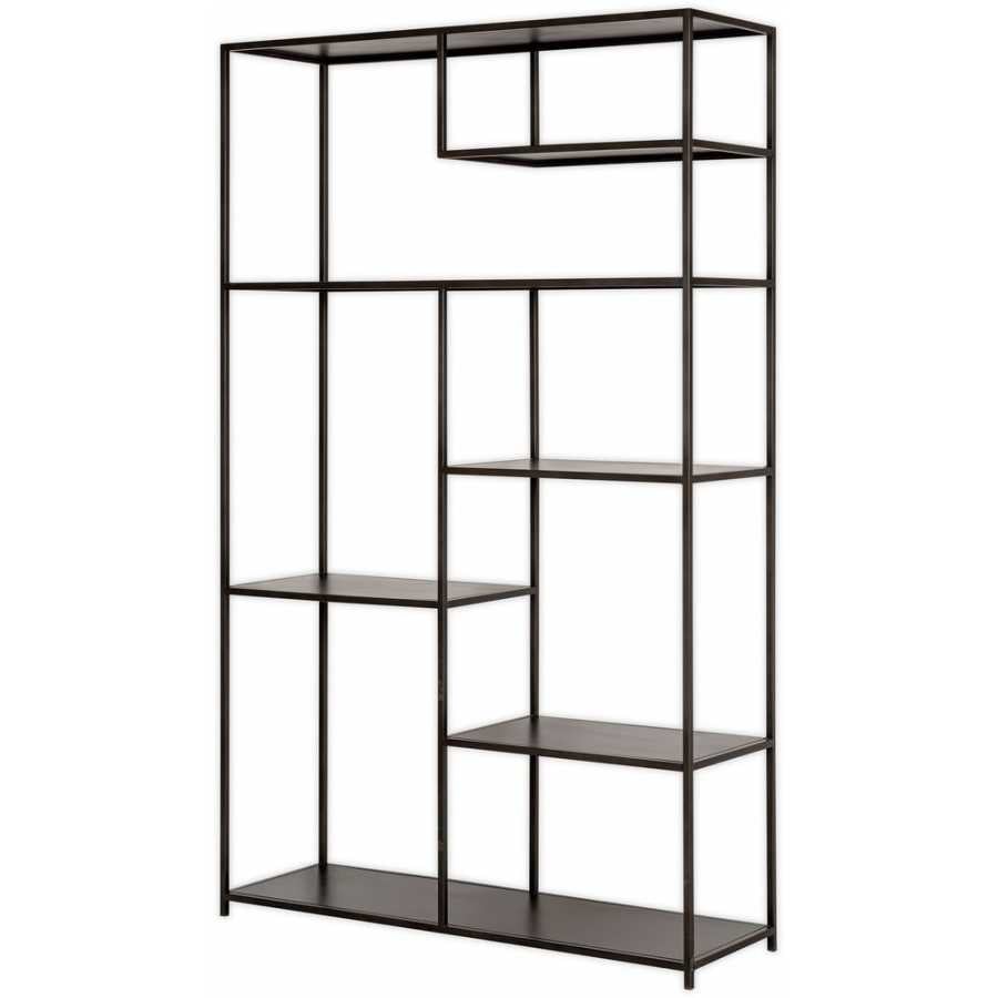 Nkuku Tanvi Wide Shelving Unit - Black