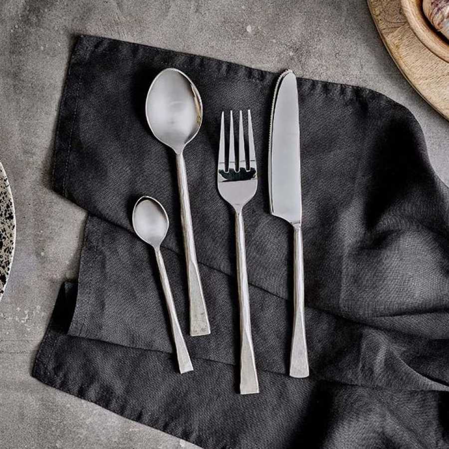 Nkuku Usa Cutlery - Set of 16 - Brushed Silver