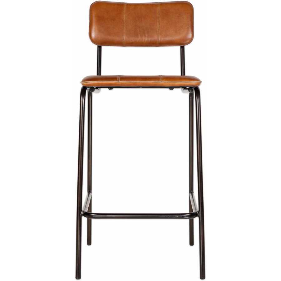 Nkuku Ukari Bar Chair - Aged Tan