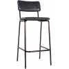 Nkuku Ukari Bar Chair - Aged Black