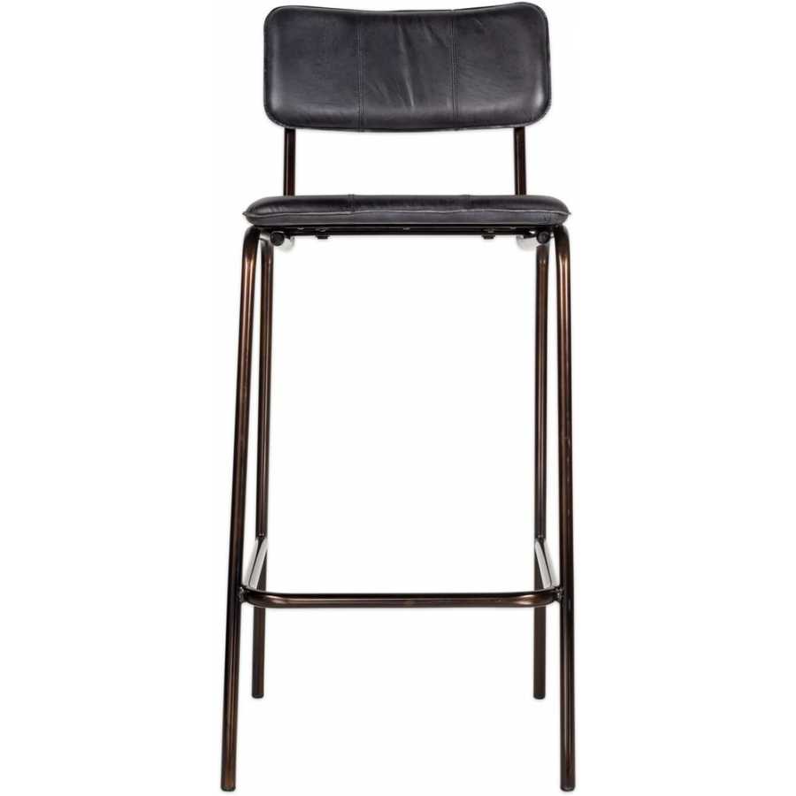 Nkuku Ukari Bar Chair - Aged Black