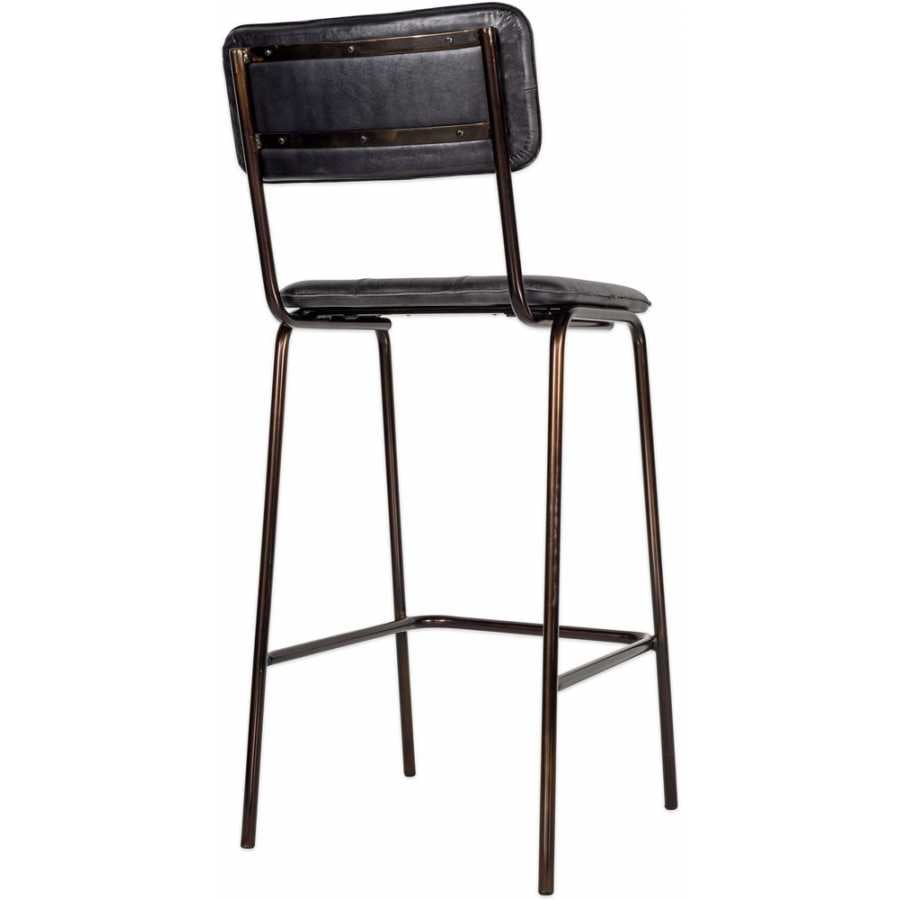 Nkuku Ukari Bar Chair - Aged Black