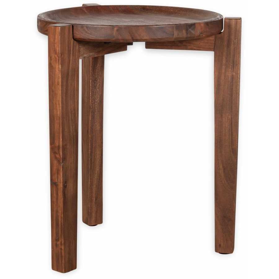 Nkuku Umar Side Table - Dark Brown