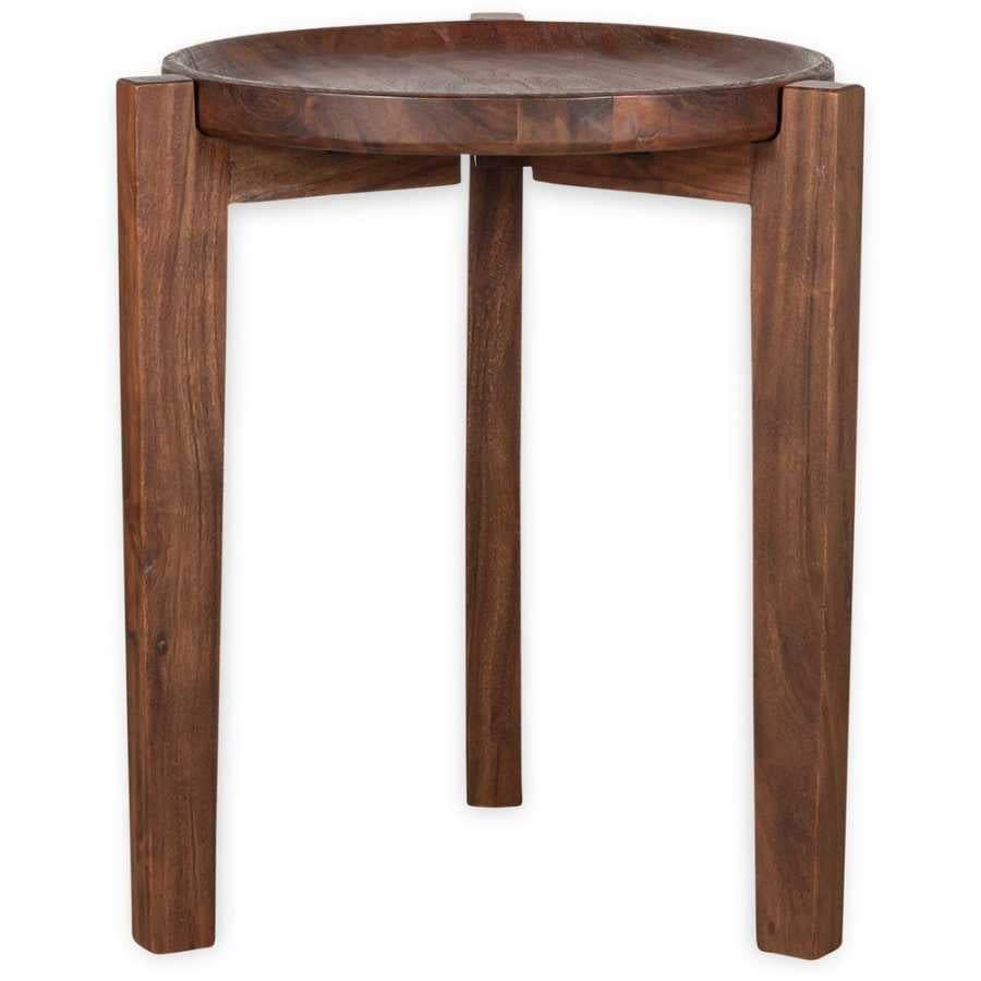 Nkuku Umar Side Table - Dark Brown