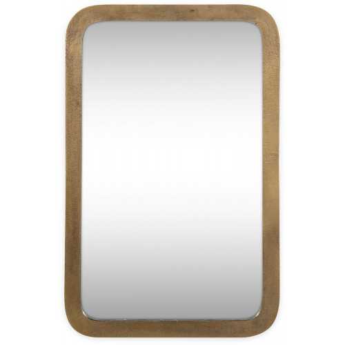 Nkuku Ungura Wall Mirror - Antique Brass