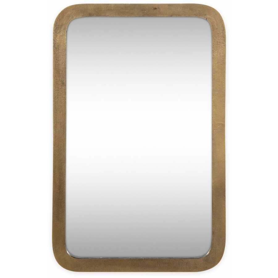 Nkuku Ungura Wall Mirror - Antique Brass - Small