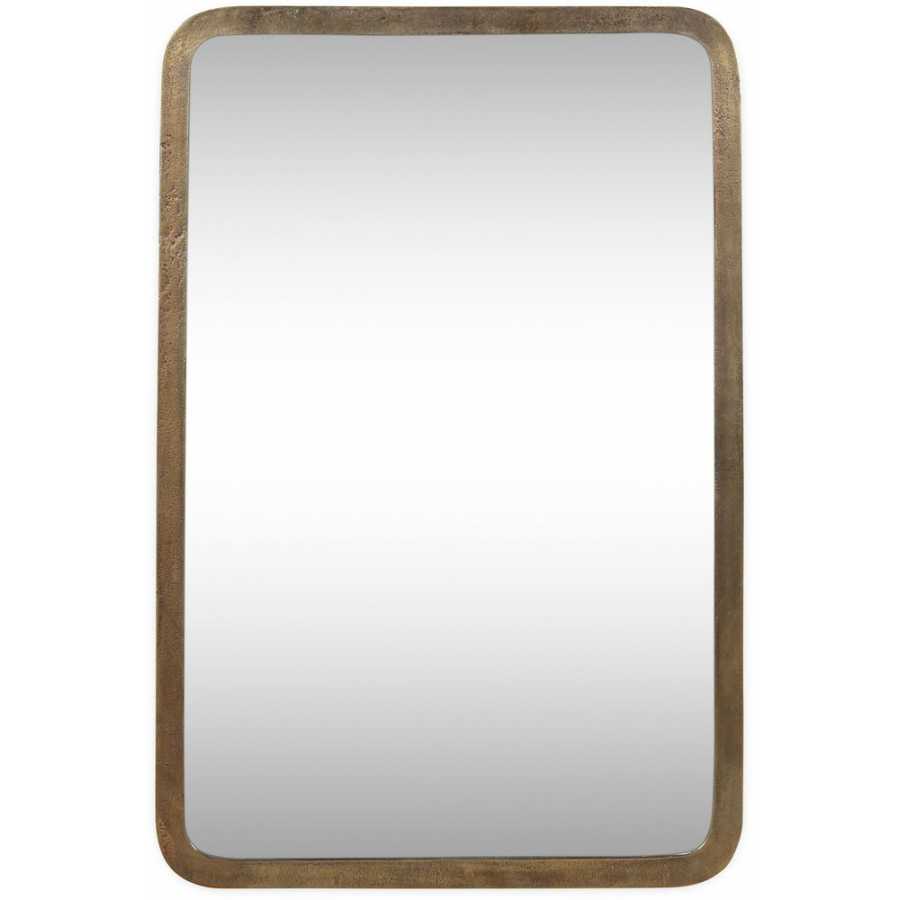 Nkuku Ungura Wall Mirror - Antique Brass - Large